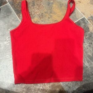 Hollister Bright Red Ribbed Camisole